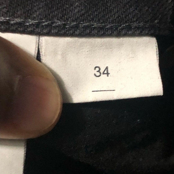 Rolla's Jeans Men's 34 Relaxo Relaxed Fit Chopped Cropped in Stone Black Denim - Picture 4 of 9